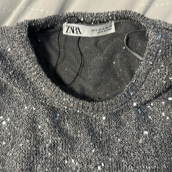 Zara sequin silver top - Picture 4 of 8